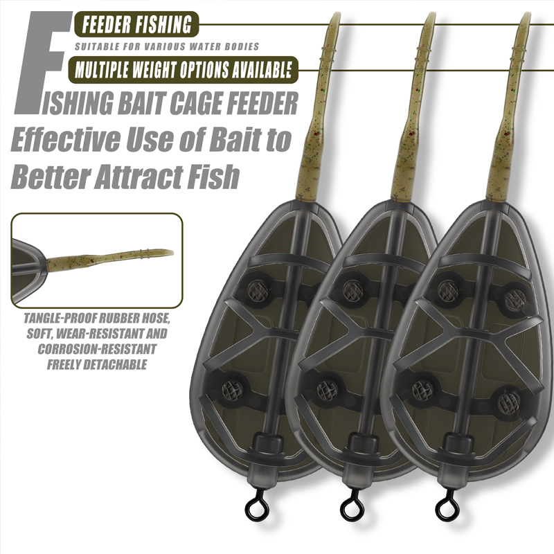 Freshwater Fishing Kit - Karpel aasapparaatset, met aasbuis, ontworpen voor