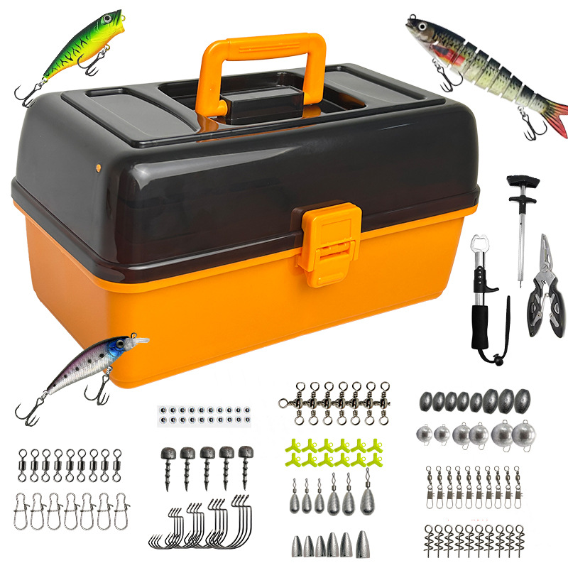 Fishing Lure - Grote vierlaagse outdoor visserij softbait loodkop