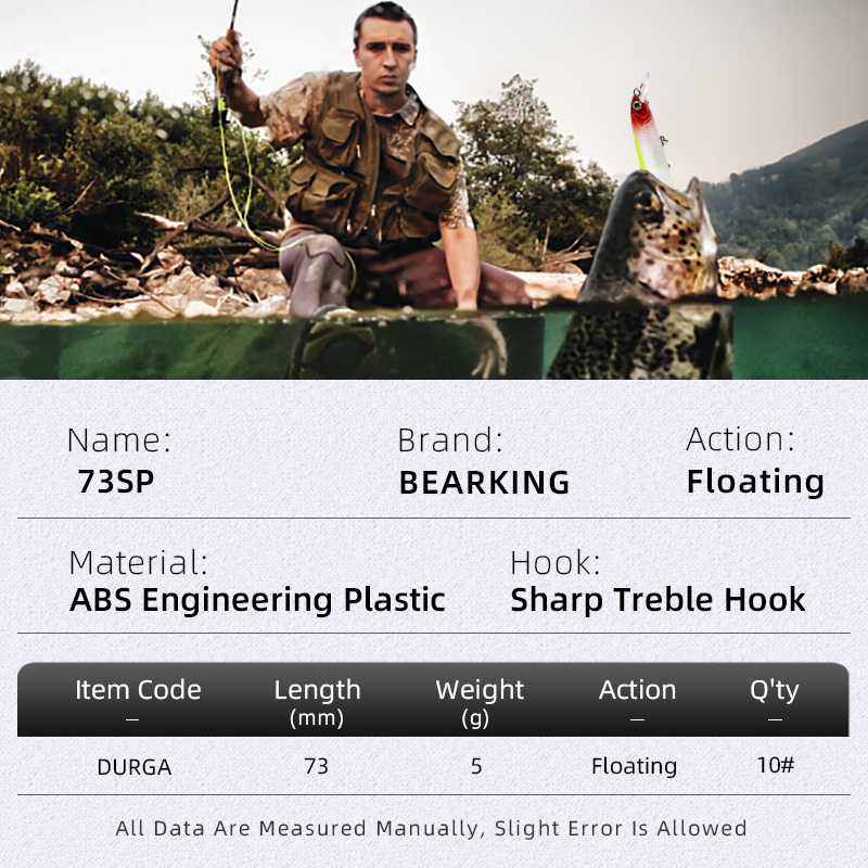BEARKING Nieuw model 73mm 5g p - Quality Fishing Equipment recensie en prijs