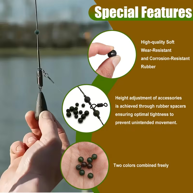120 stuks rubberen viskralense - Freshwater Fishing Kit recensie en prijs