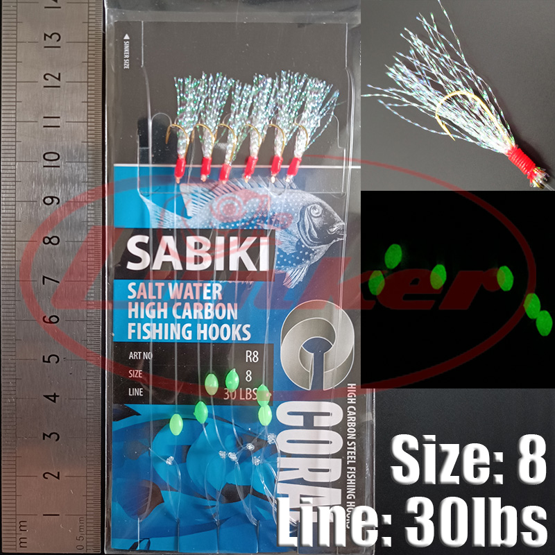 Lunker sabiki rig haken lichtg - Quality Fishing Equipment recensie en prijs