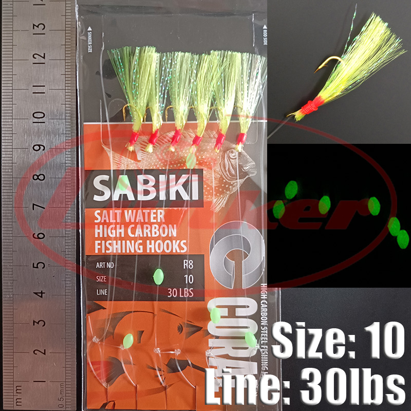 Lunker sabiki rig haken lichtg - Quality Fishing Equipment recensie en prijs